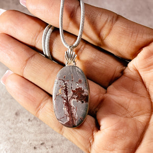 Sonoran dendritic rhyolite jasper 925 pendant