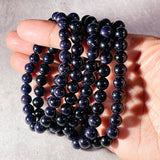 Blue sandstone 8mm stretch bracelet