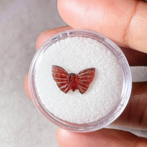 Garnet butterfly carving D5