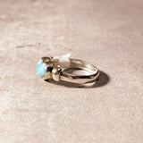 Larimar heart 925 s7 ring