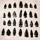 Obsidian arrowhead