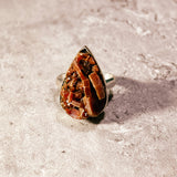 Vanadinite specimen 925 sz7 ring