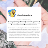 Blue chalcedony butterflies