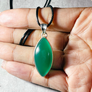 Green onyx 925 pendant