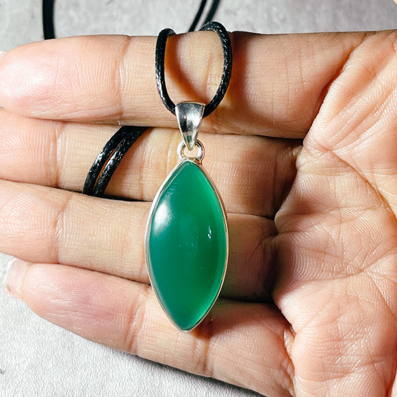 Green onyx 925 pendant