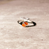 Mexican Fire opal 925 ring