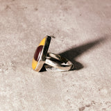 Mookite jasper 925 sz8.25 ring