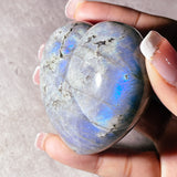 Labradorite heart