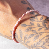 Faceted Rhodonite 925 bracelet