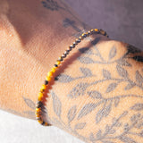 Faceted tiger eye 925 bracelet