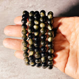 Gold Obsidian 8mm stretch bracelet