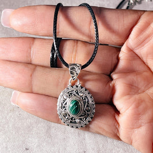 Malachite 925 pendant