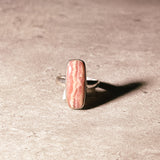 Rhodochrosite 925 sz7.25 ring