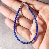 Faceted blue kyanite 925 bracelet