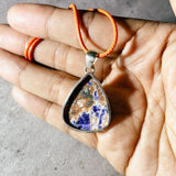 Orange sodalite 925 pendant