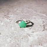 Chrysoprase 925 sz5.5 ring