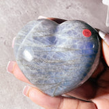 Labradorite heart