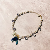 Jade resin mermaid tail anklet