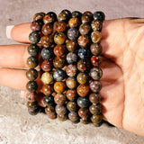 Multi Pietersite 8mm stretch bracelet