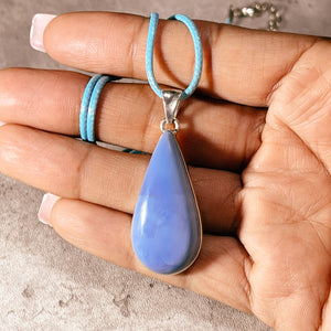 Owyhee blue opal 925 pendant #2