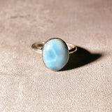 Larimar 925 s7.75 ring