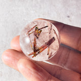 Rutile quartz sphere