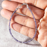 Faceted iolite 925 bracelet