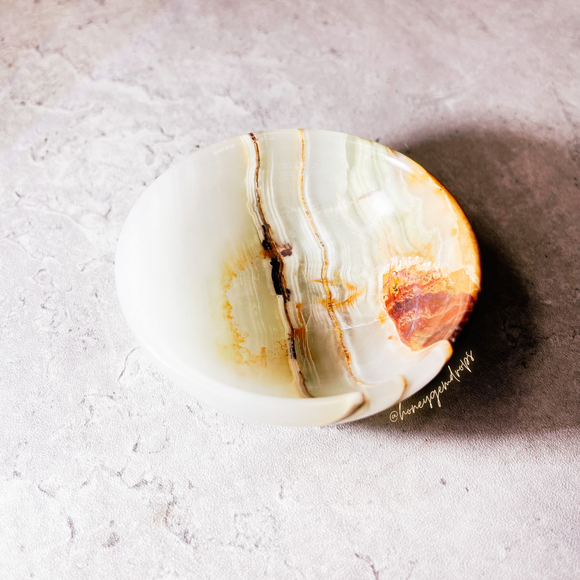 Banded calcite 3” bowls