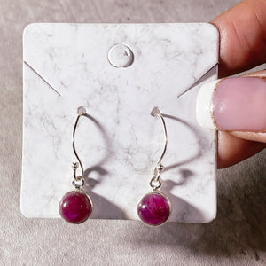 Pink moonstone 925 dangles