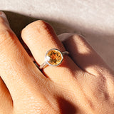 Citrine 925 ring sz5