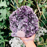 Uruguayan amethyst w/calcite druzy