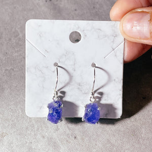 Rough tanzanite 925 dangles