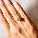 Citrine 925 ring sz5