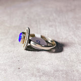 Blue fire opal 925 sz9.25 ring