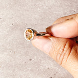 Citrine 925 ring sz5