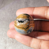 Blue onyx sphere