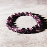 Gem lepidolite 8mm stretch bracelet