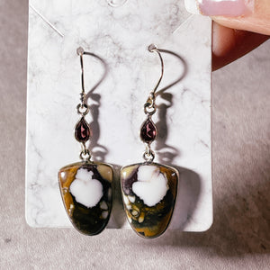 Wild horse garnet 925 dangles