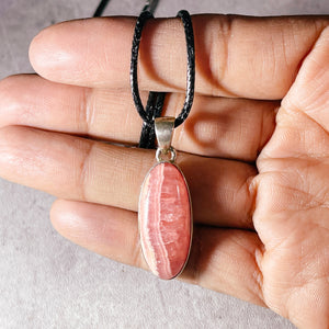 Rhodochrosite 925 pendant