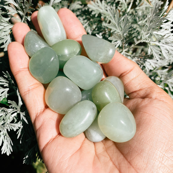 Nephrite jade tumble