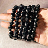 Shungite nugget stretch bracelet